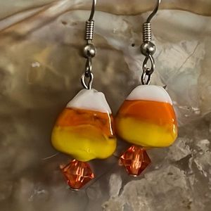 Candy Corn Earrings.